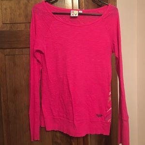 Roxy Hot Pink Long Sleeve Shirt (Design on Back)